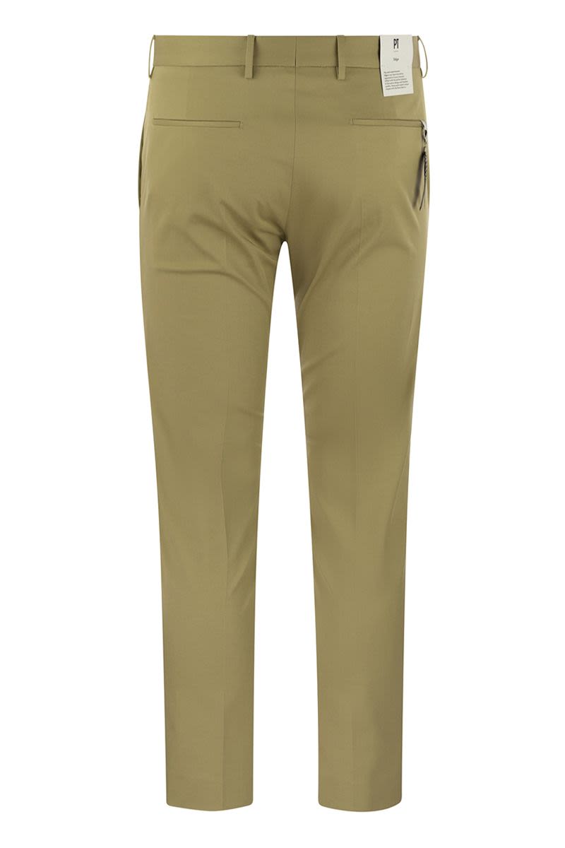 PT01 Slim Fit Cotton Trousers