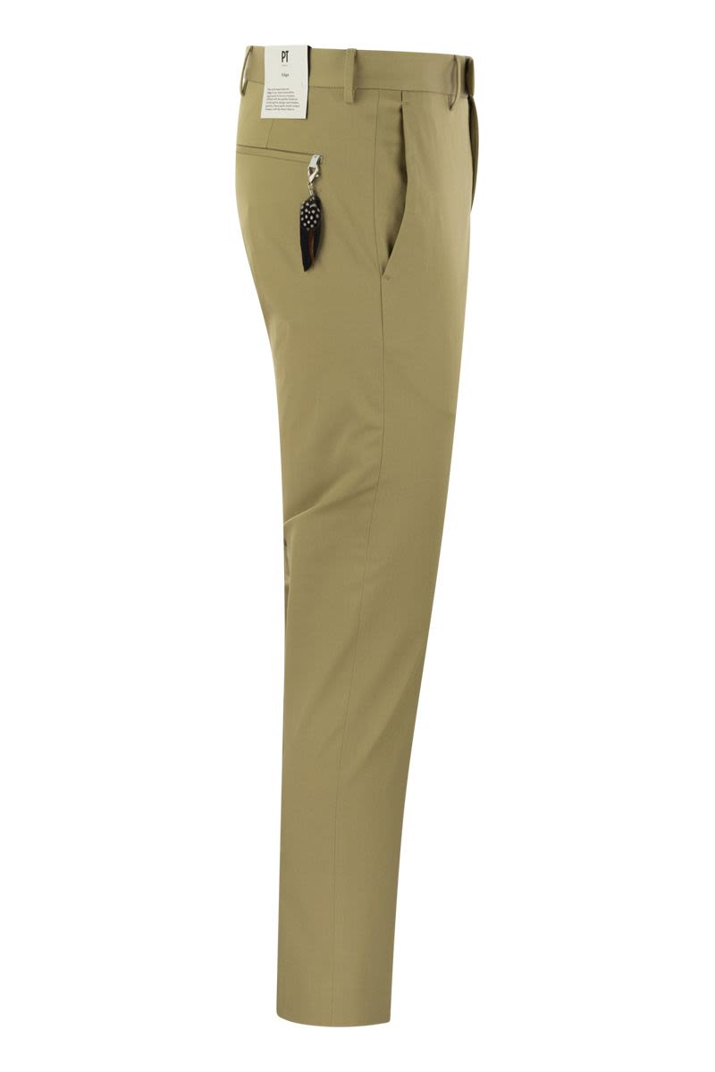 PT01 Slim Fit Cotton Trousers