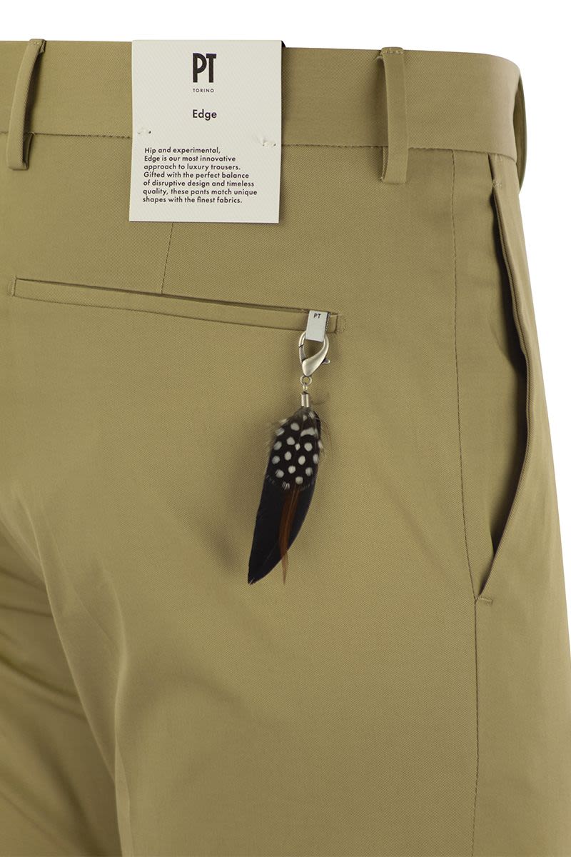 PT01 Slim Fit Cotton Trousers