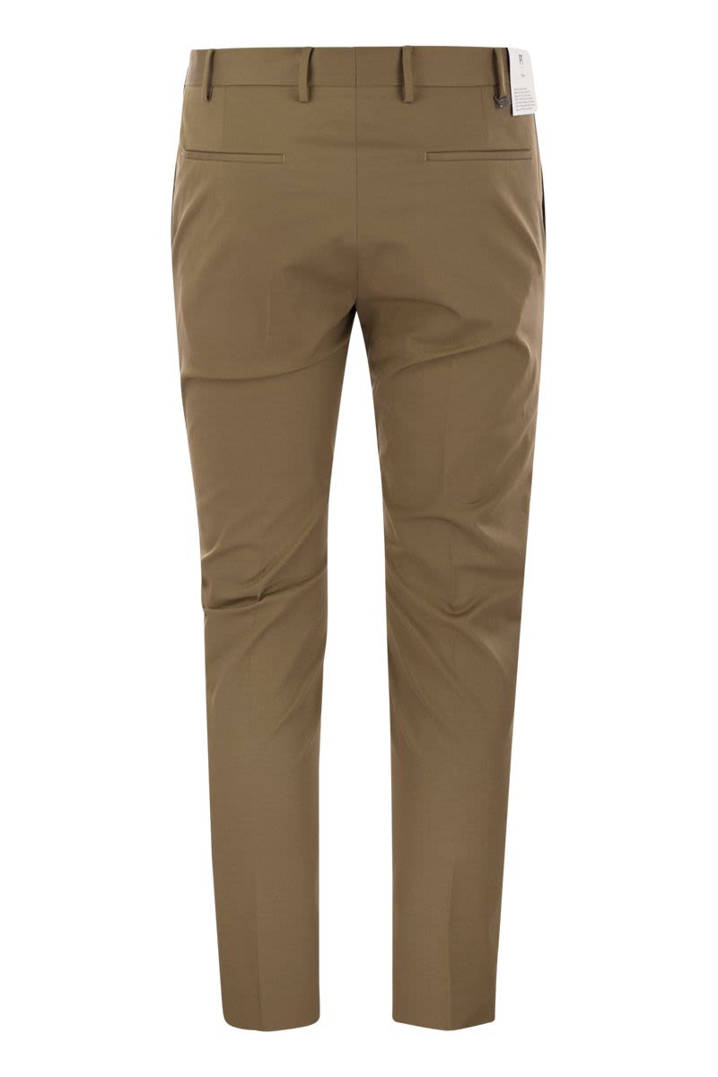 PT TORINO Slim Fit Stretch Cotton Trousers