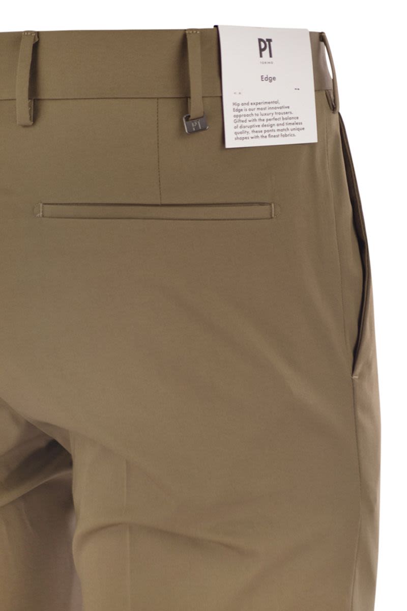 PT TORINO Slim Fit Stretch Cotton Trousers
