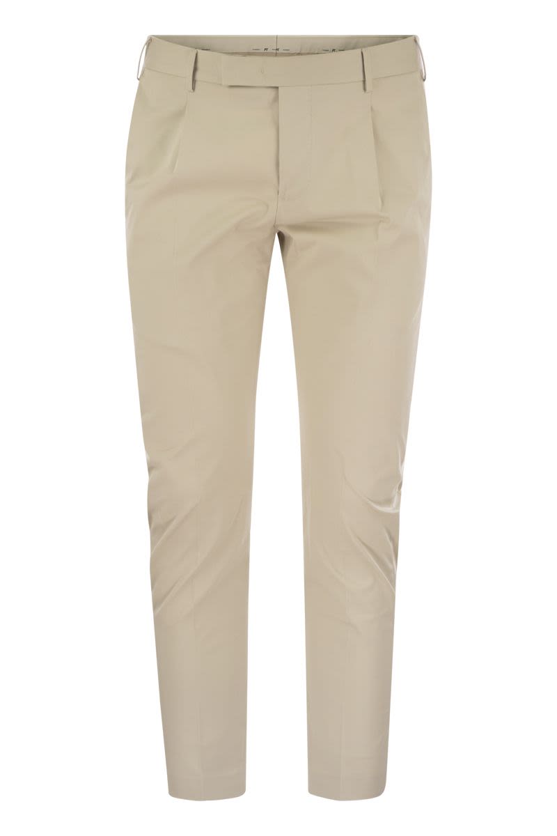 PT TORINO Men's Slim Fit Stretch Cotton Trousers