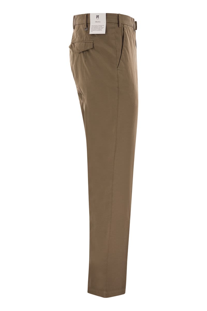 PT TORINO Master Fit Stretch Cotton Trousers for Men