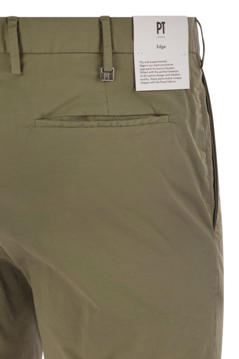 PT TORINO Men's Slim Fit Stretch Cotton Trousers