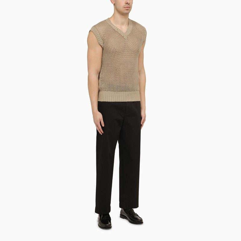 TAGLIATORE Perforated Cotton Waistcoat
