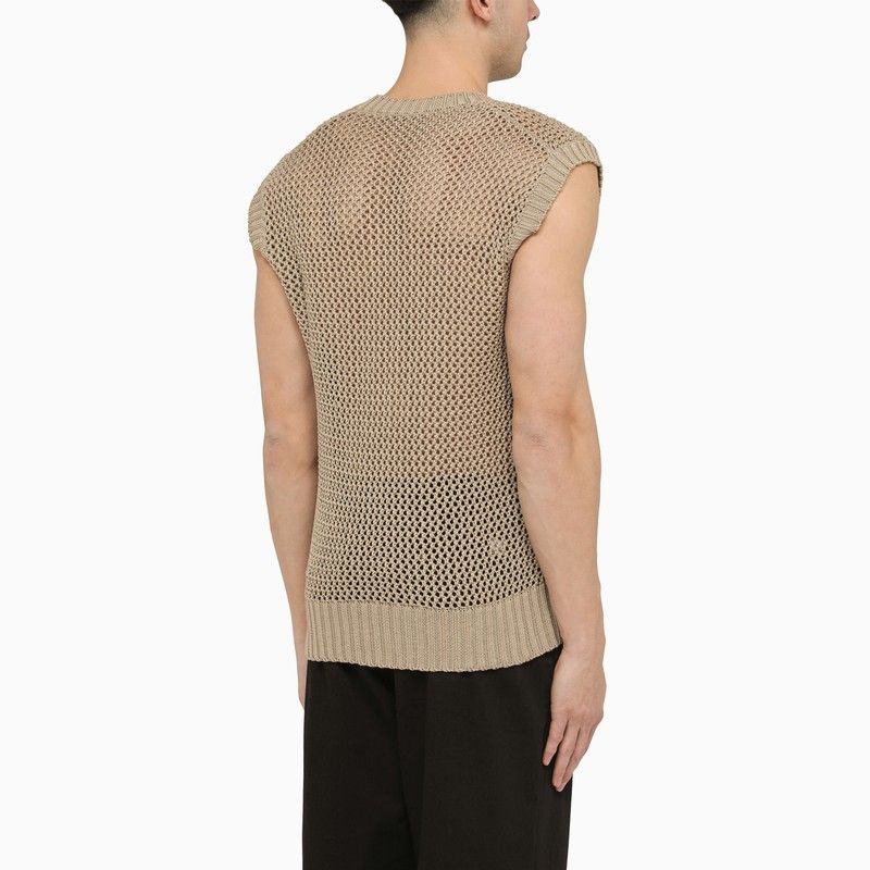 TAGLIATORE Perforated Cotton Waistcoat