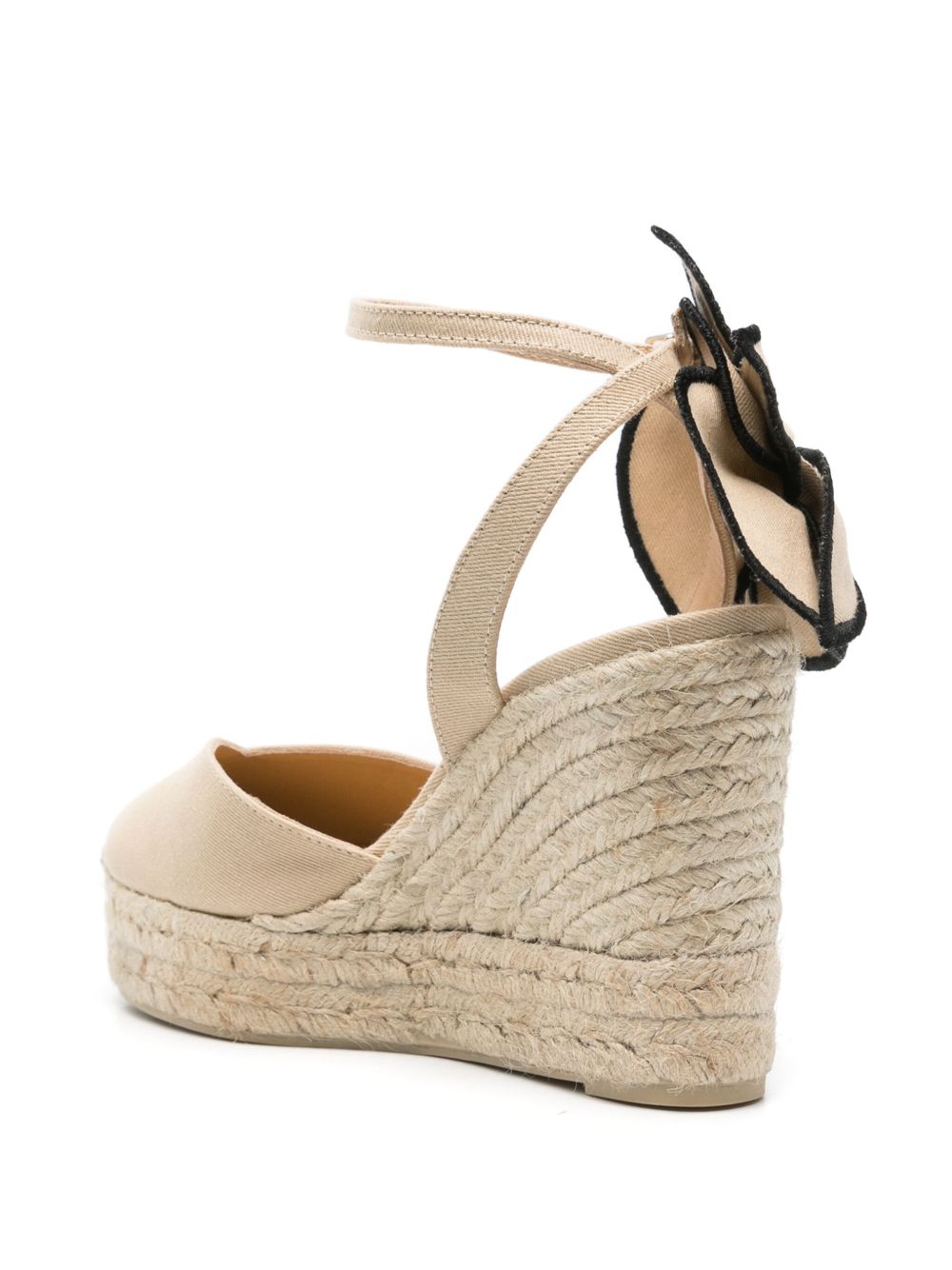 CASTAÑER High Wedge Espadrilles with Buckle Ankle Strap