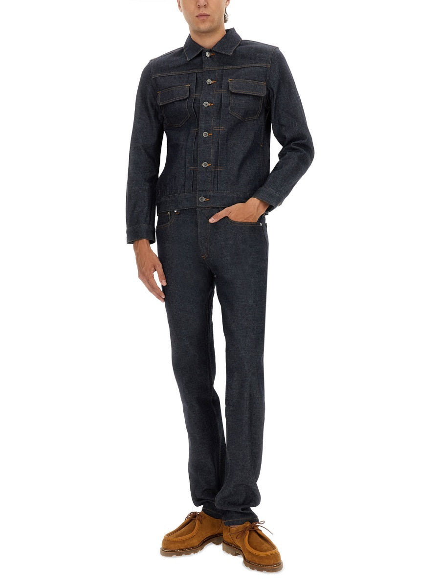 A.P.C. Mid Waist 100% Cotton Jeans - Size 33