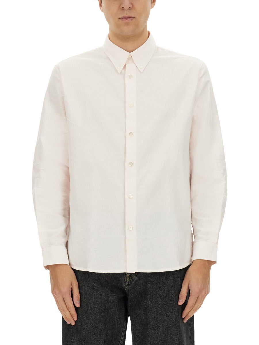 A.P.C. Logo Embroidered Button Down Shirt - SS25 for Men
