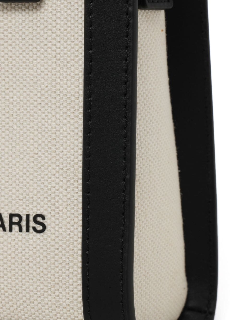 A.P.C. Two-Tone Canvas and Leather Mini Handbag