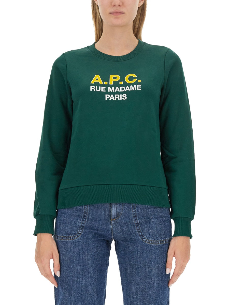 A.P.C. Women's Regular Fit Logo Sweatshirt