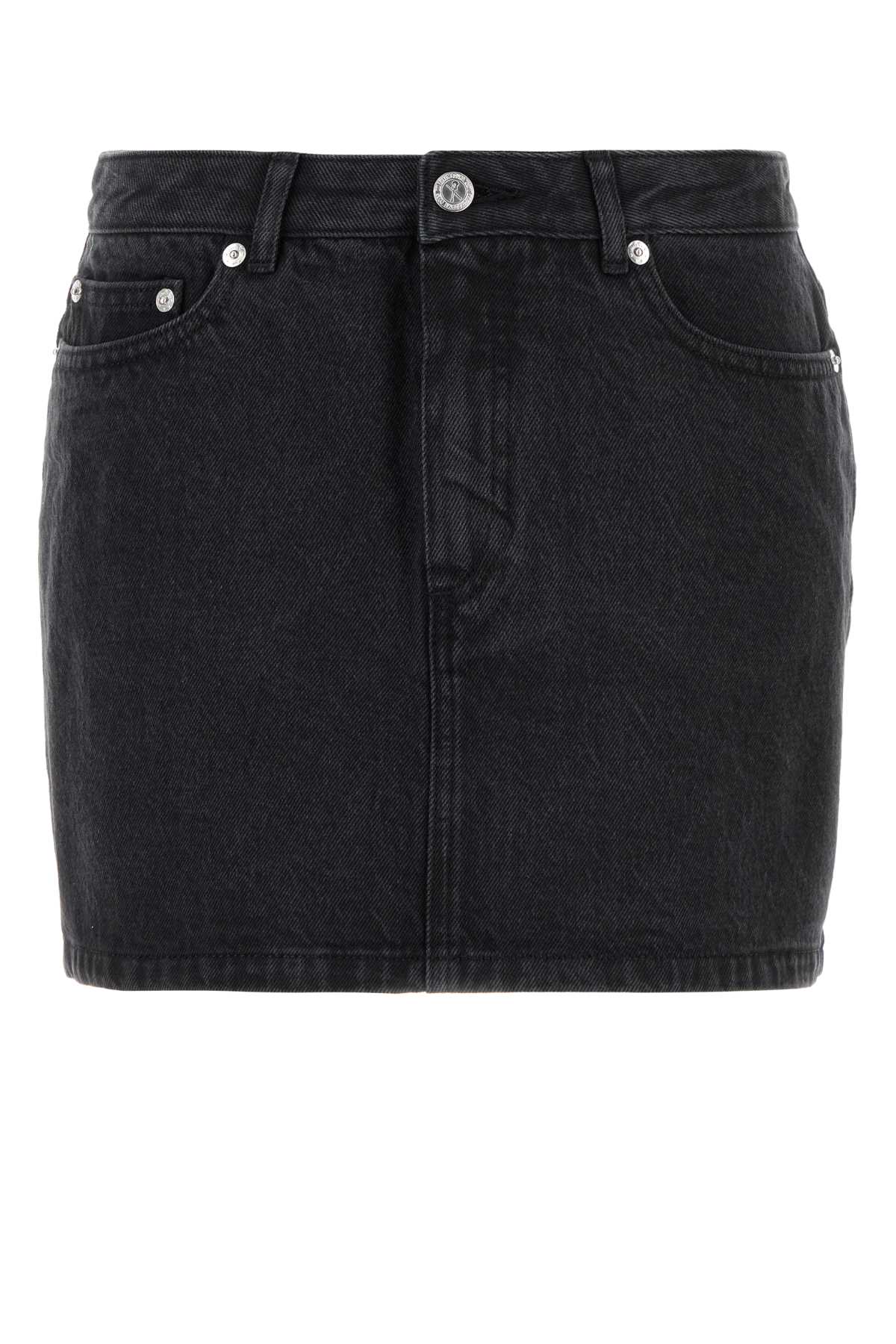 A.P.C. Women's Cotton Mini Denim Skirt