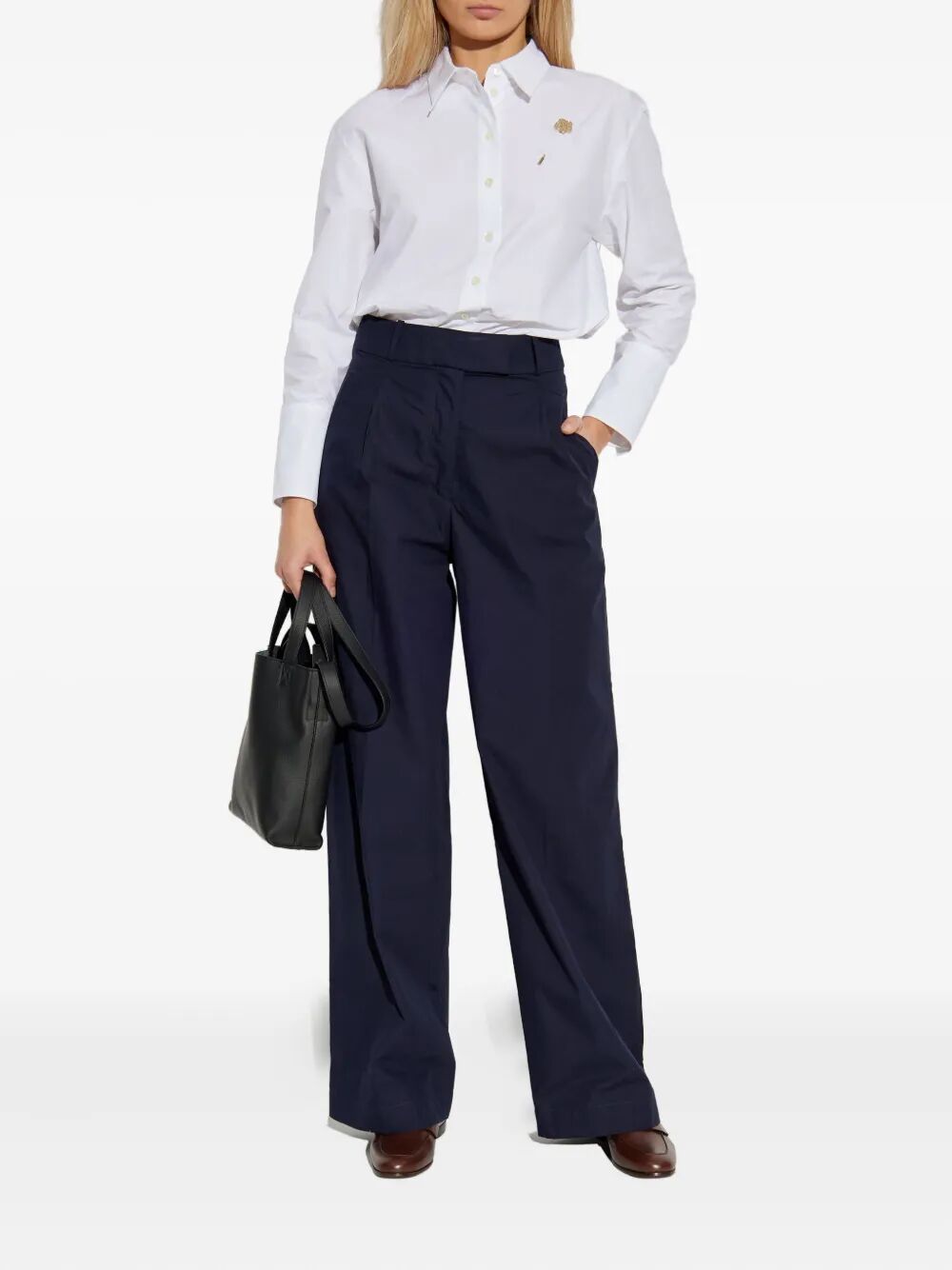 A.P.C. Pleated Cotton Trousers for Women