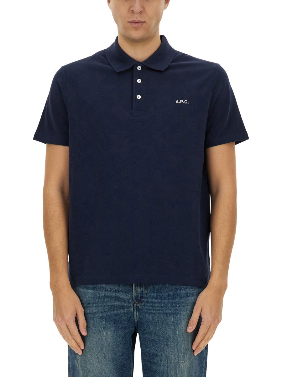 A.P.C. Organic Cotton Piqué Polo Shirt