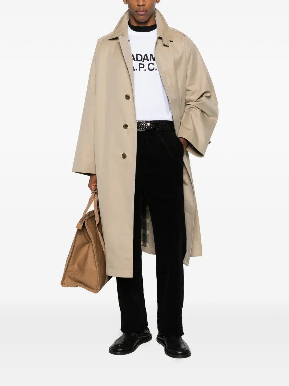 A.P.C. Printed Crew Neck T-Shirt for Men