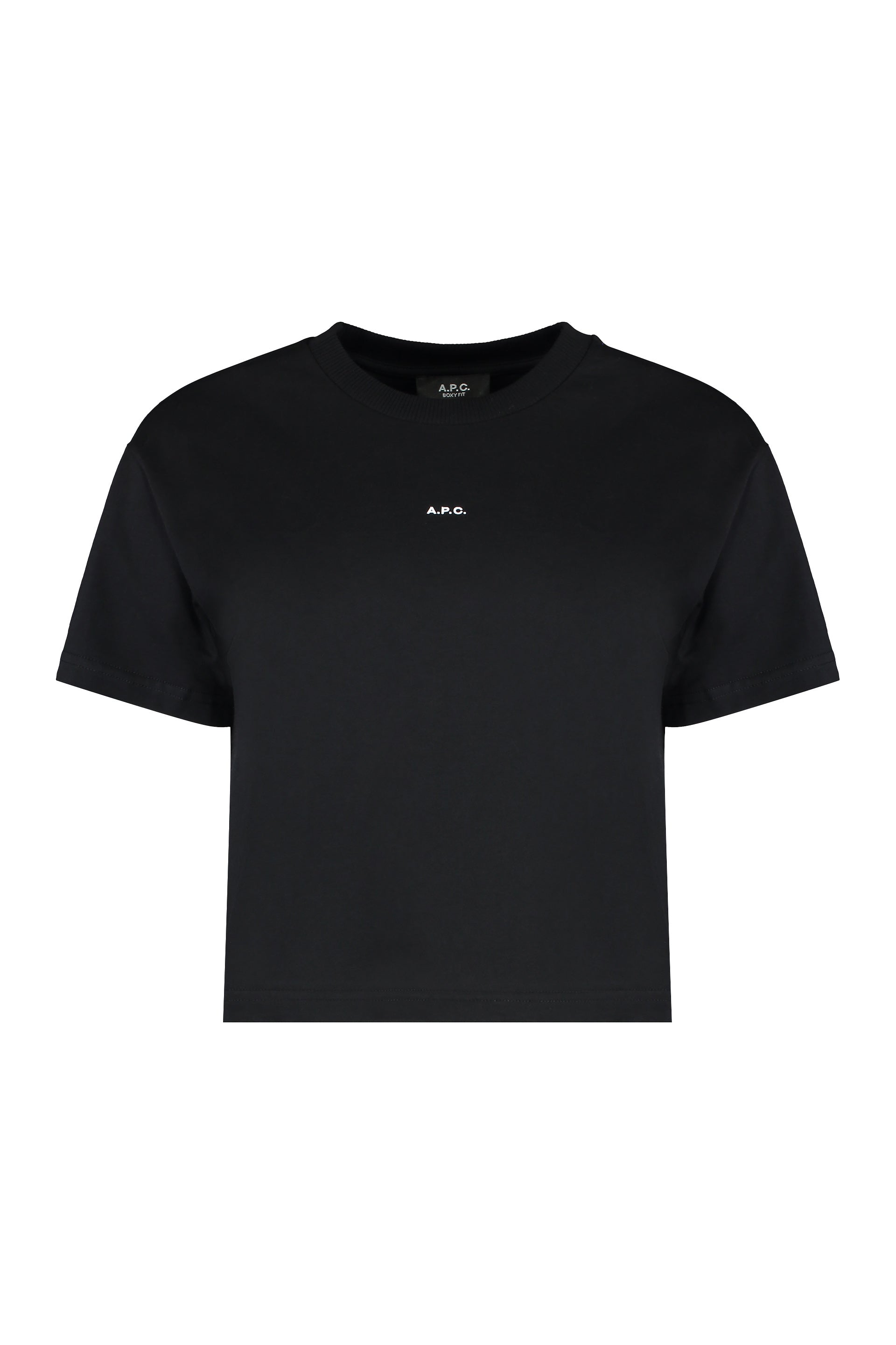 A.P.C. Boxy Fit Logo Print T-Shirt for Women