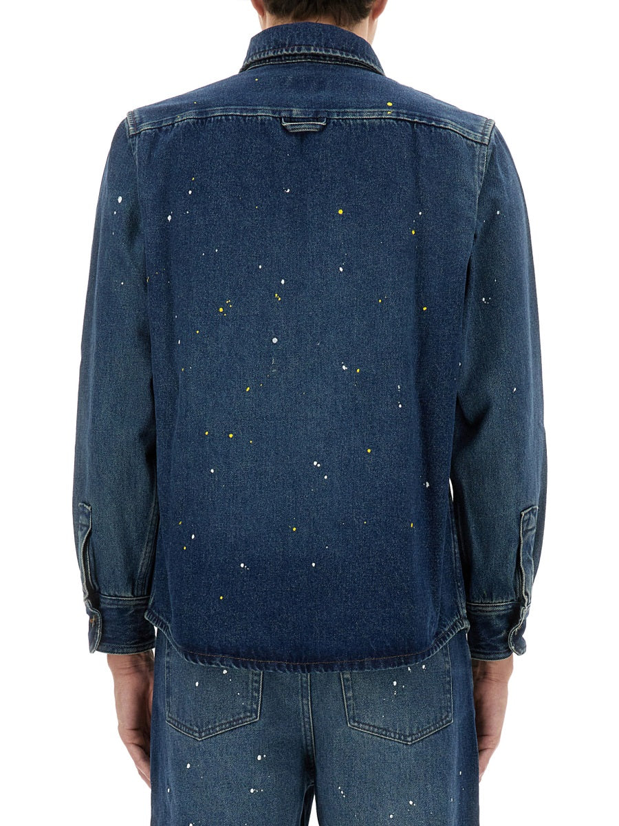 A.P.C. Men's Denim Shirt - Size M