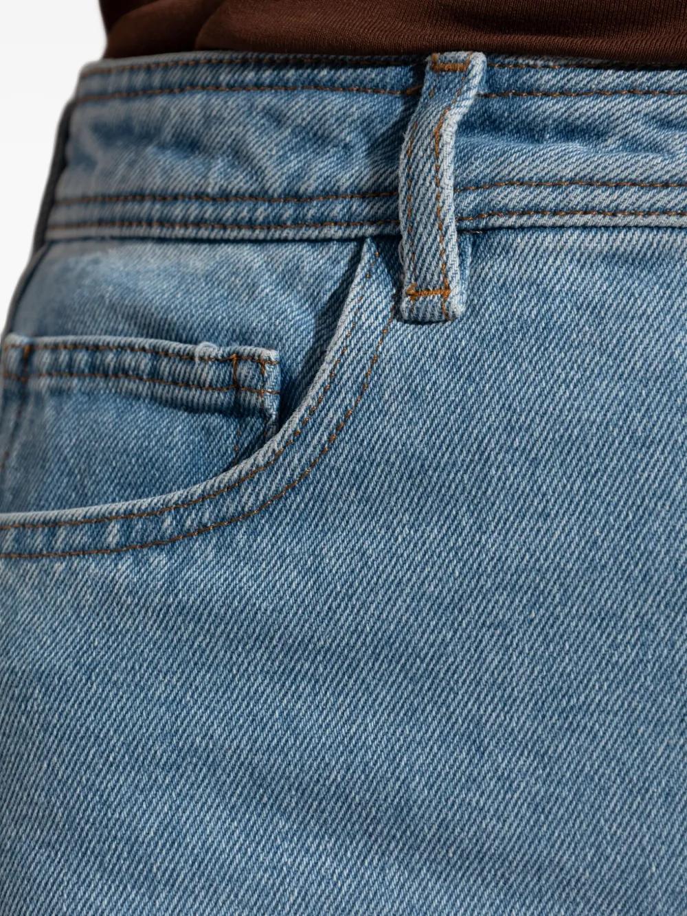 A.P.C. Classic A-Line Midi Skirt with Five-Pocket Design