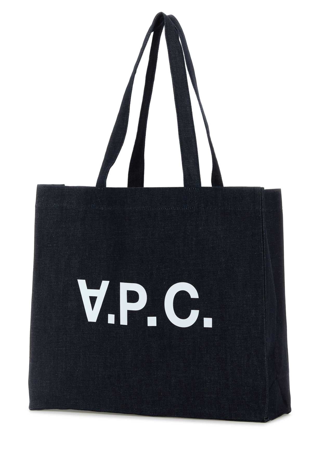 A.P.C. Denim Daniela Mini Shopping Handbag