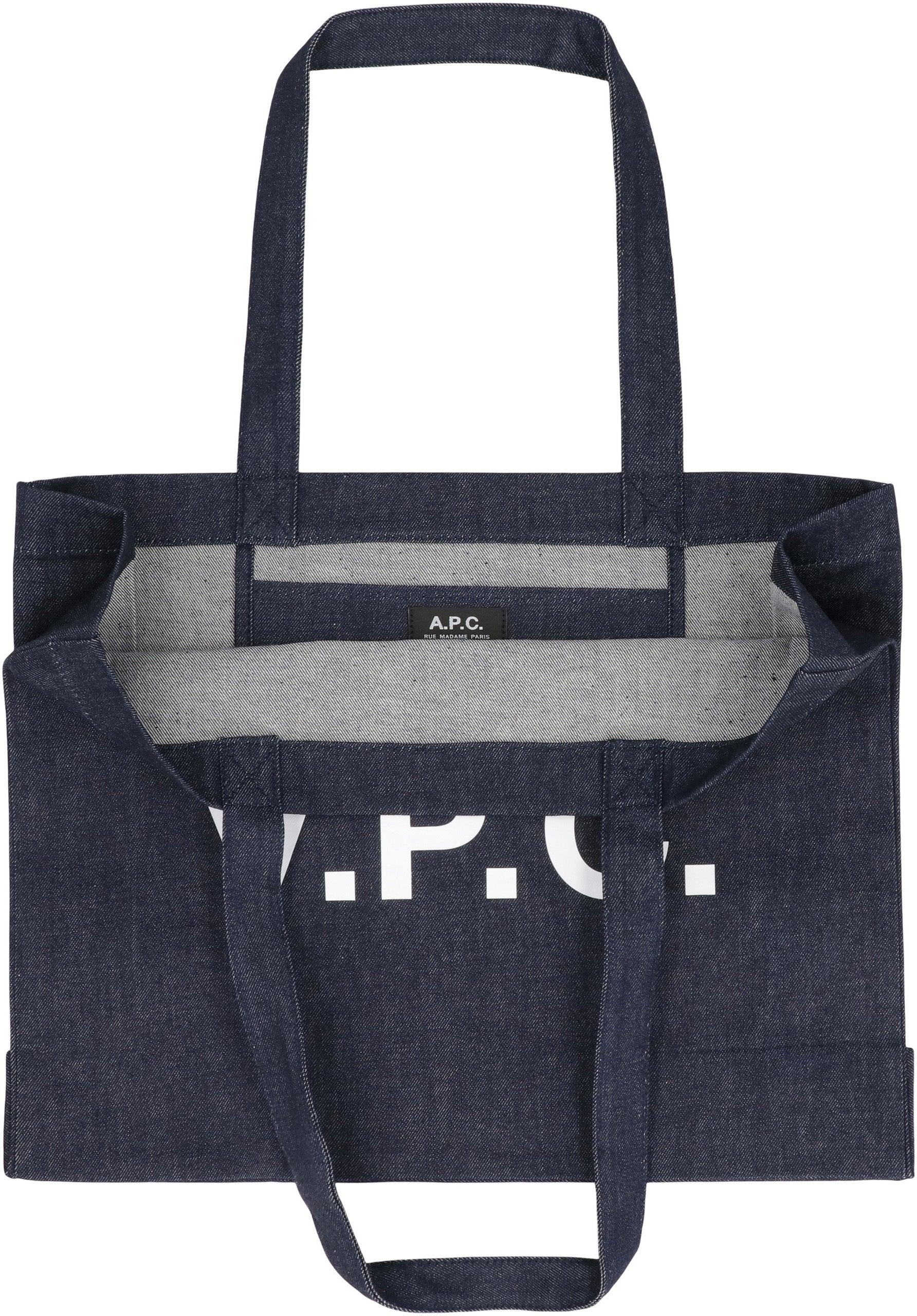 A.P.C. Stylish Daniela Denim Tote Bag - 45x37x13 cm