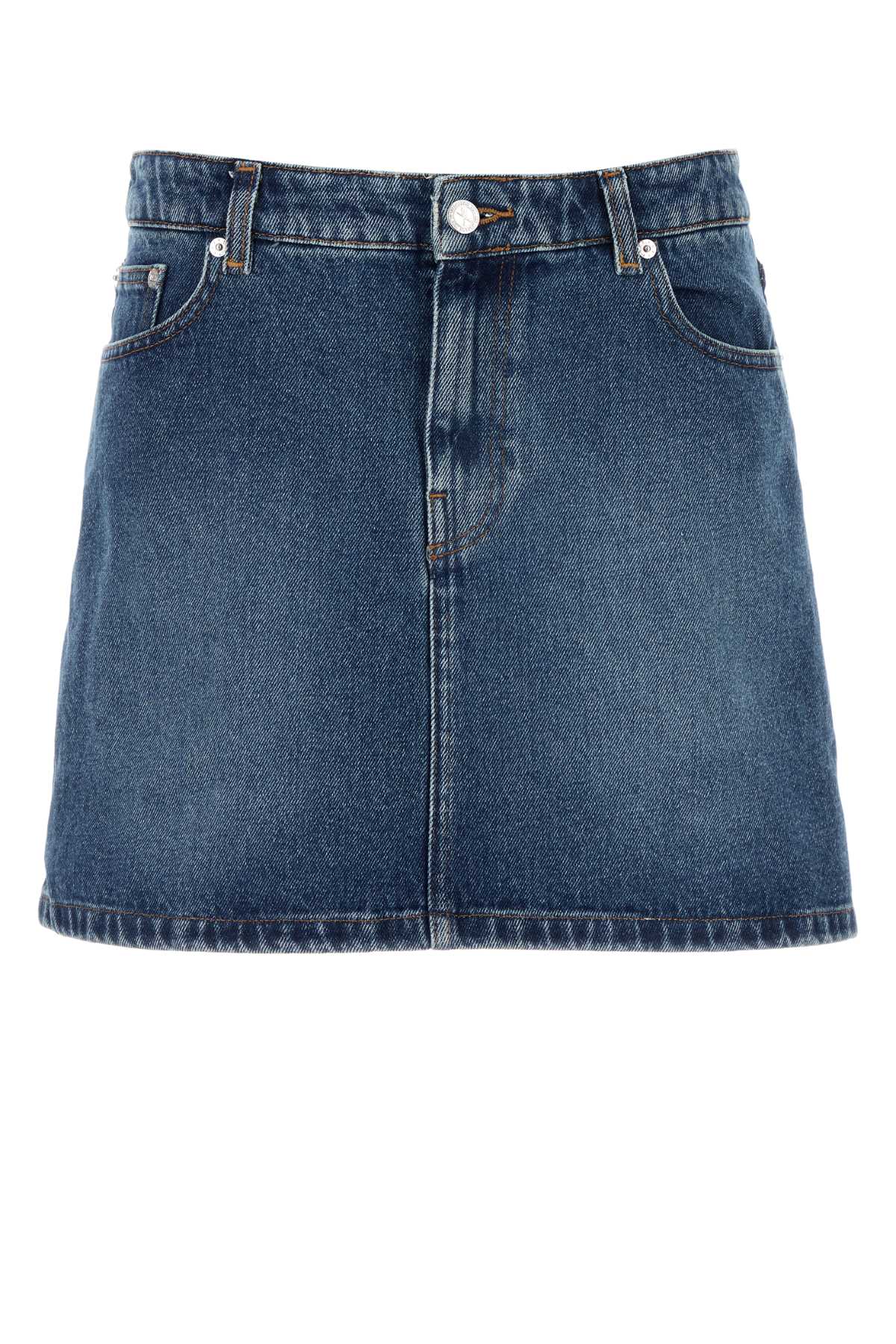 A.P.C. Chic Denim Mini Skirt