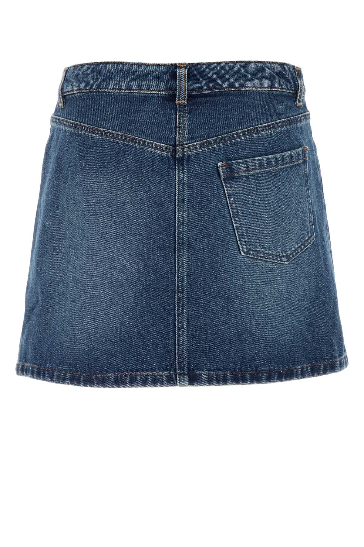 A.P.C. Chic Denim Mini Skirt