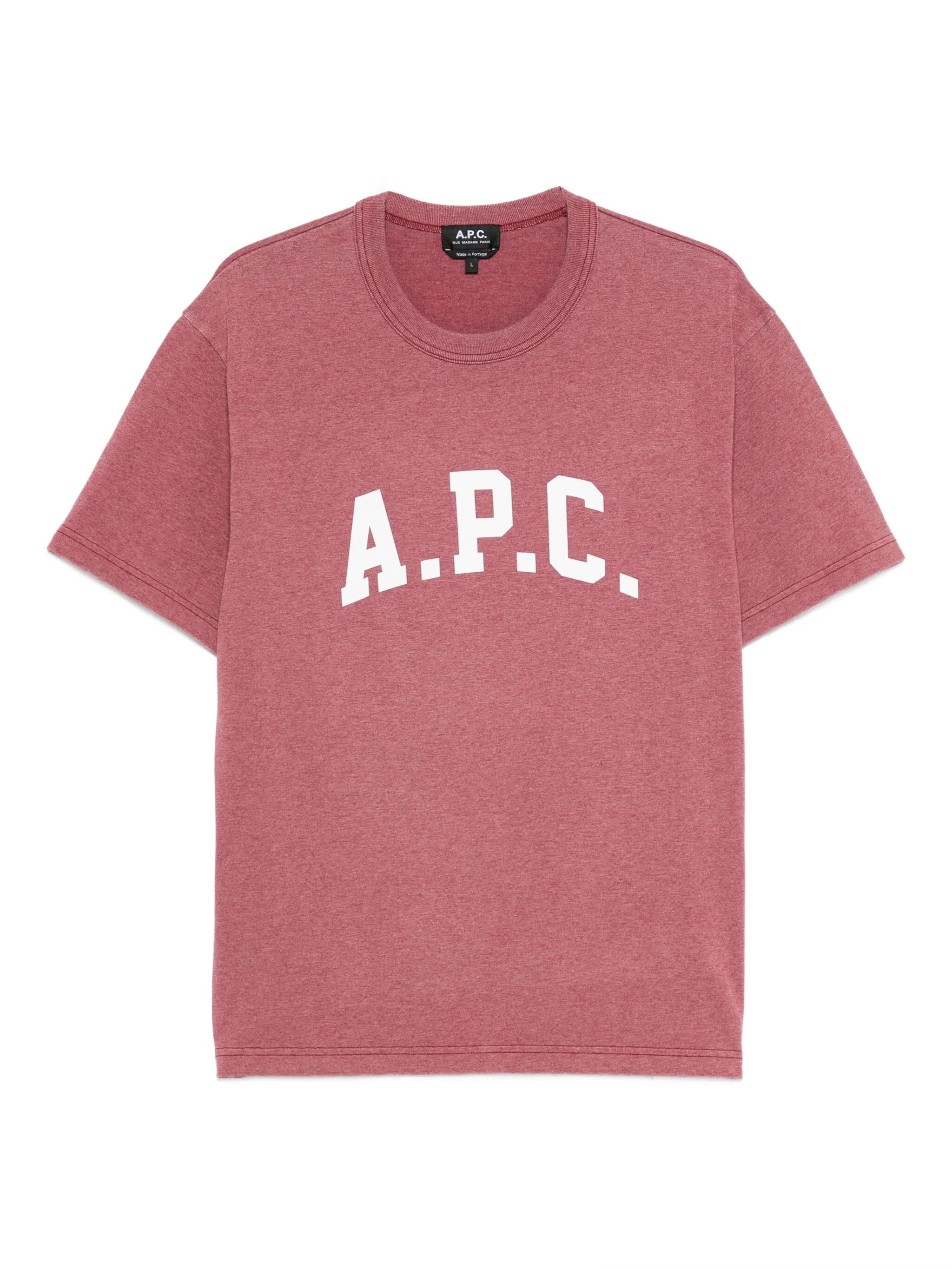 A.P.C. Men's Crew Neck Printed Logo T-Shirt