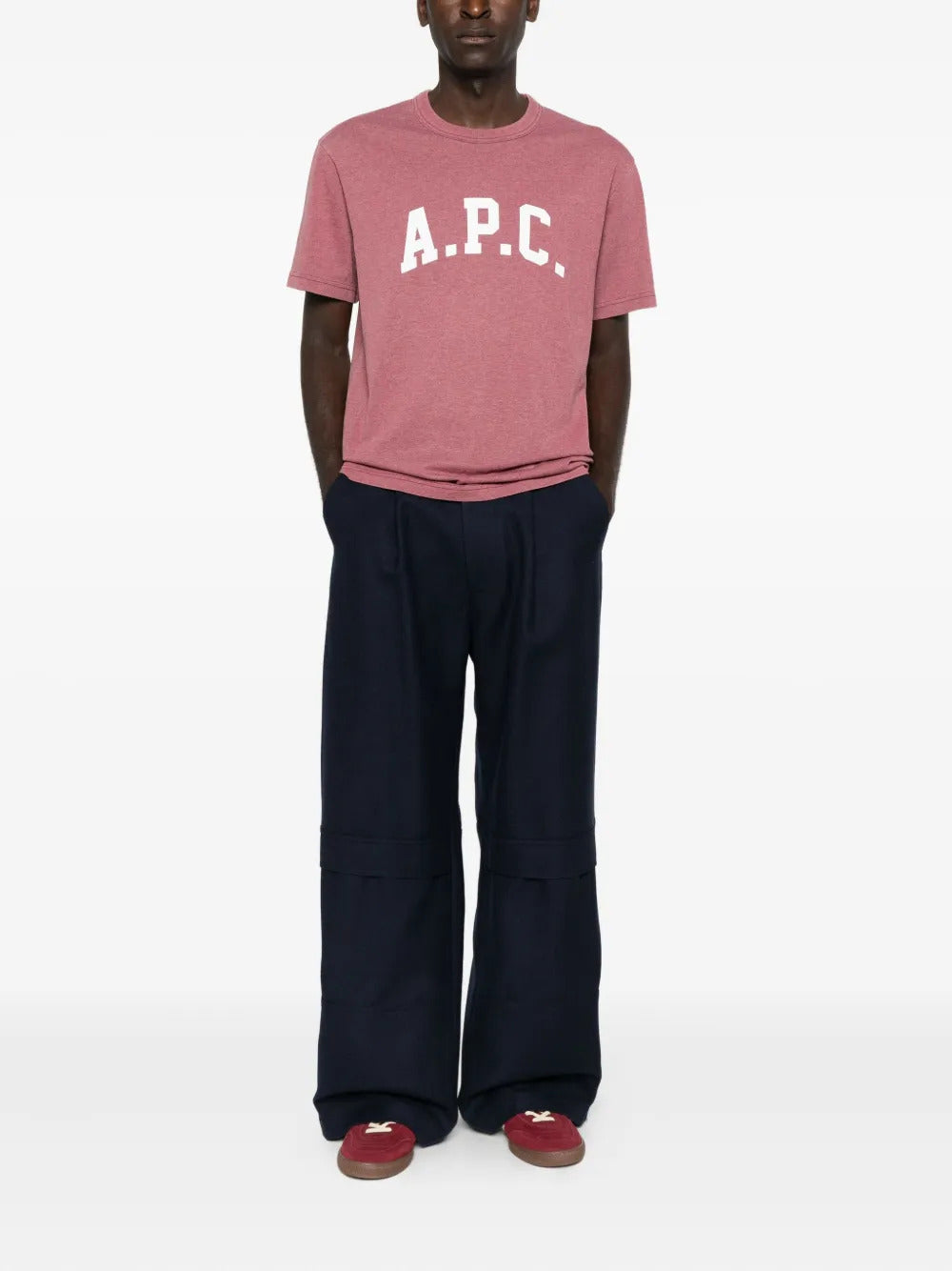 A.P.C. Men's Crew Neck Printed Logo T-Shirt