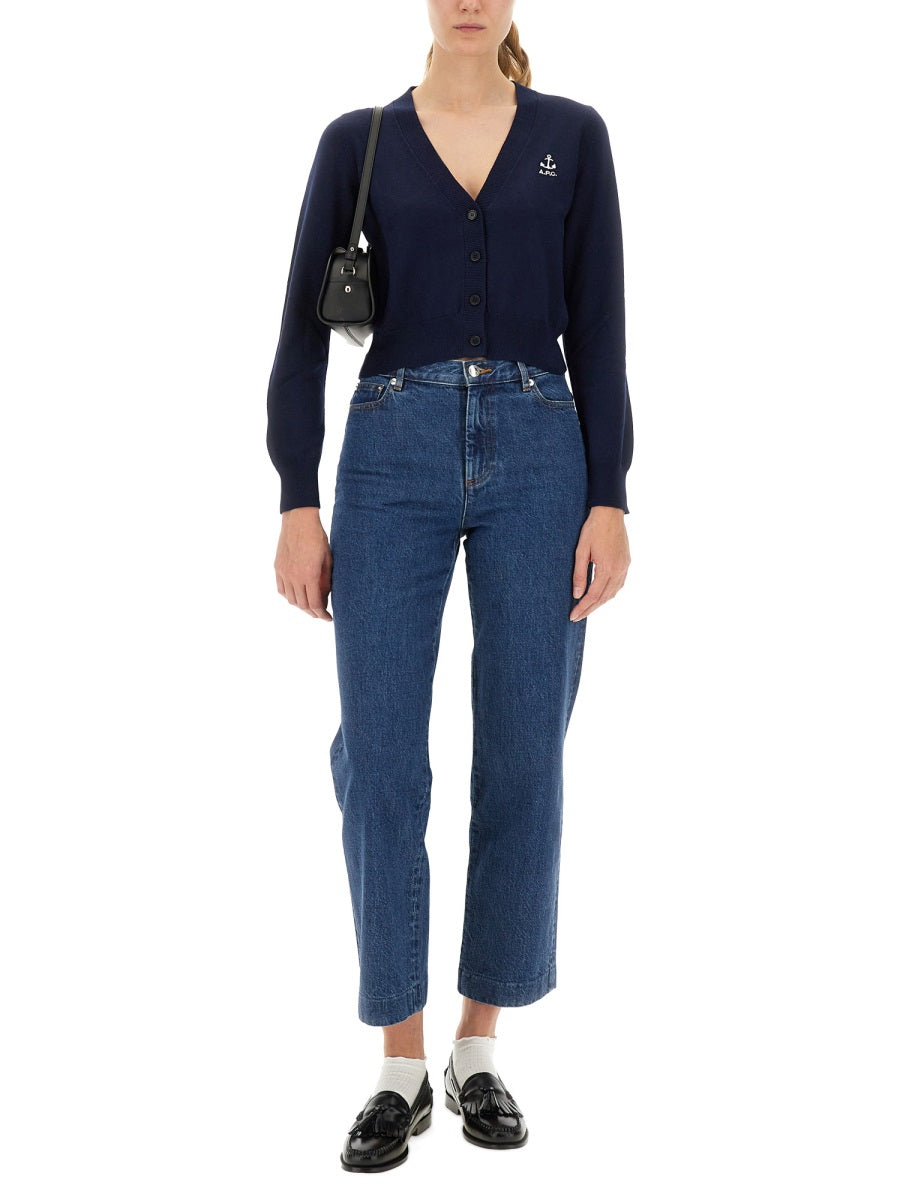 A.P.C. Organic Cotton High-Waisted Jeans for Women