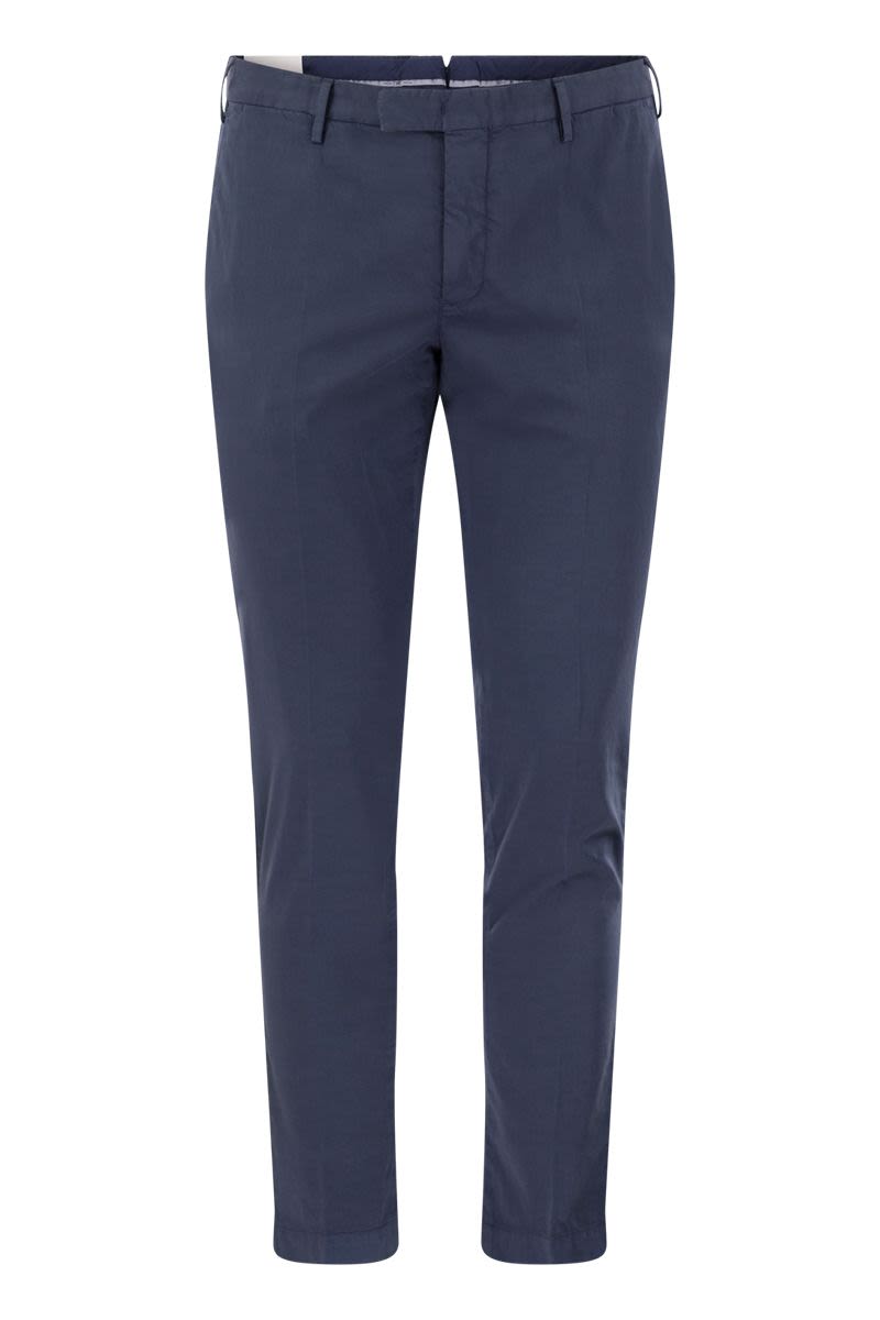 PT01 Men's Cotton and Silk Skinny Trousers