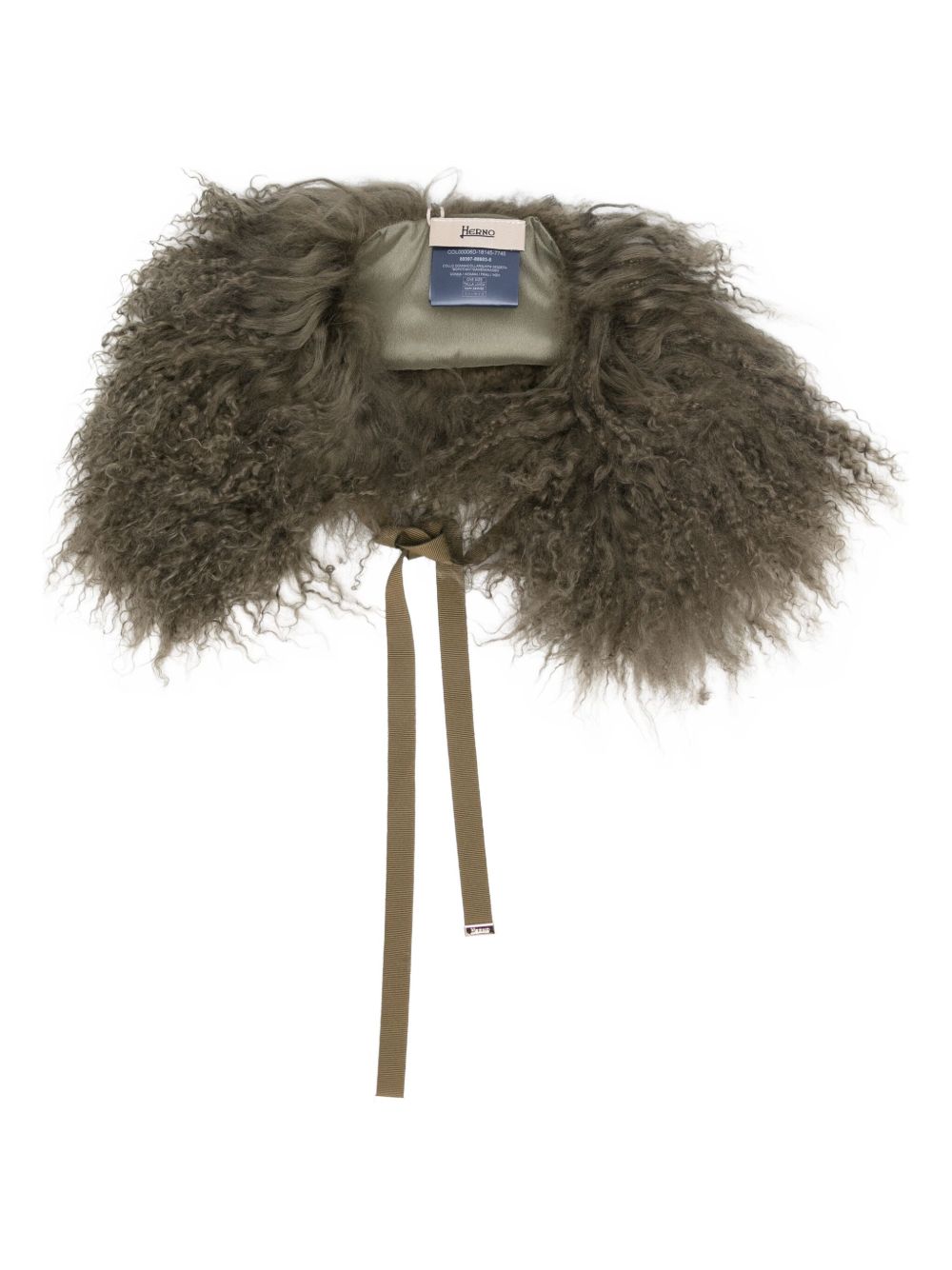 HERNO Military Green Hair Neck Accessory