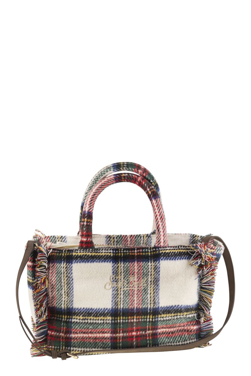 MC2 SAINT BARTH Wool-Effect Handbag with Logo - 30cm x 23cm x 13cm