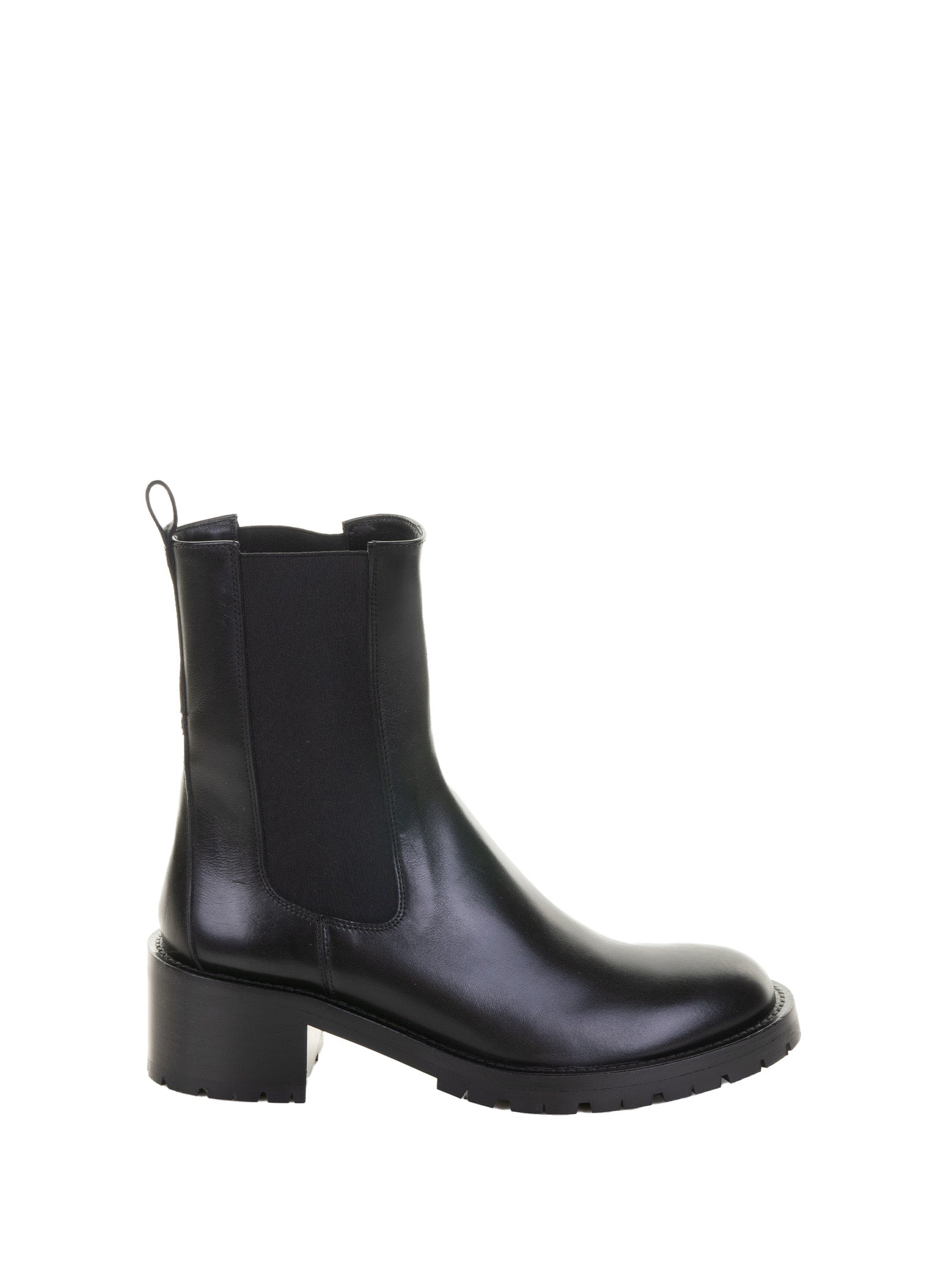 GUGLIELMO ROTTA Leather Ankle Boot with Rubber Sole