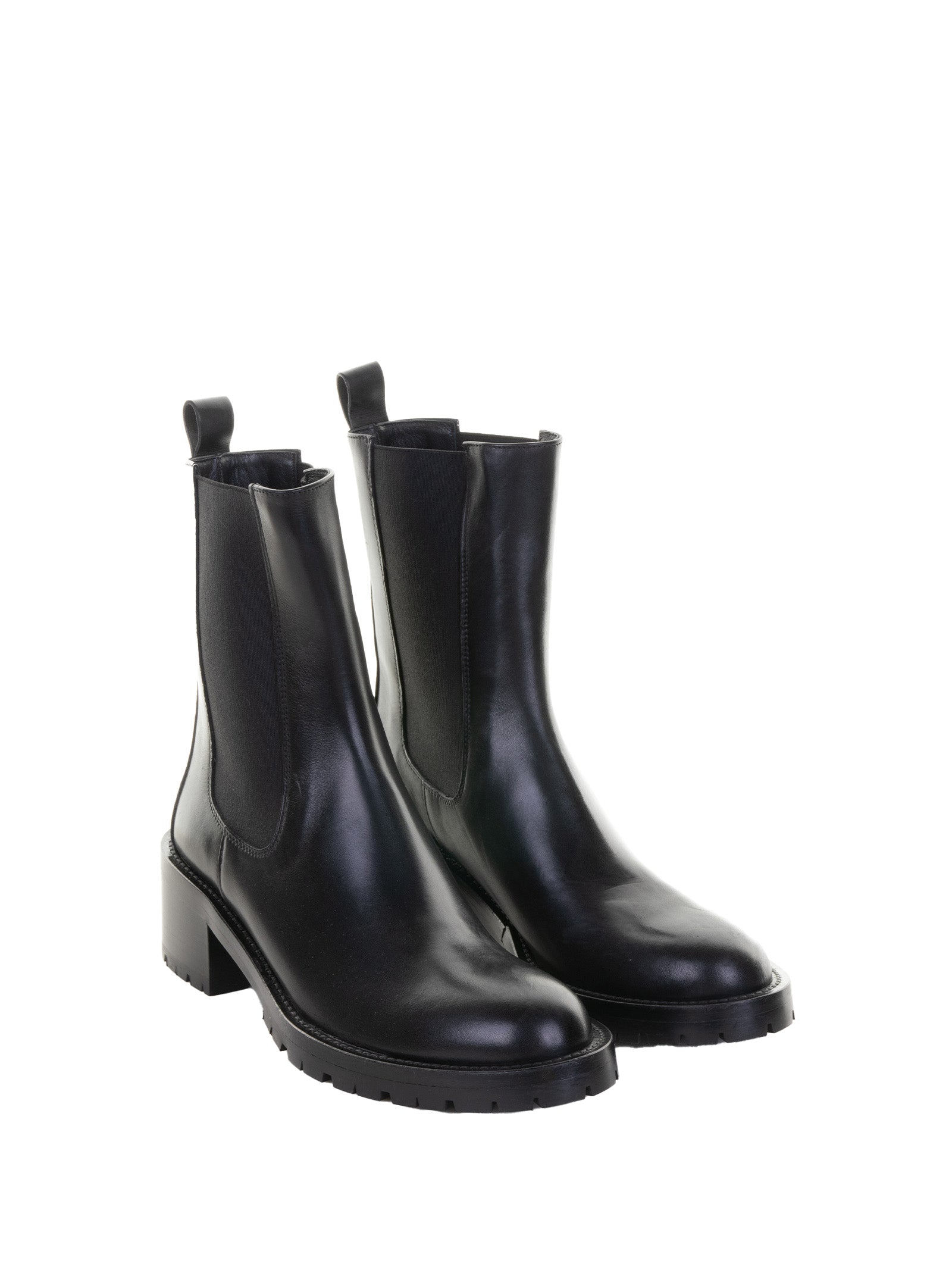 GUGLIELMO ROTTA Leather Ankle Boot with Rubber Sole