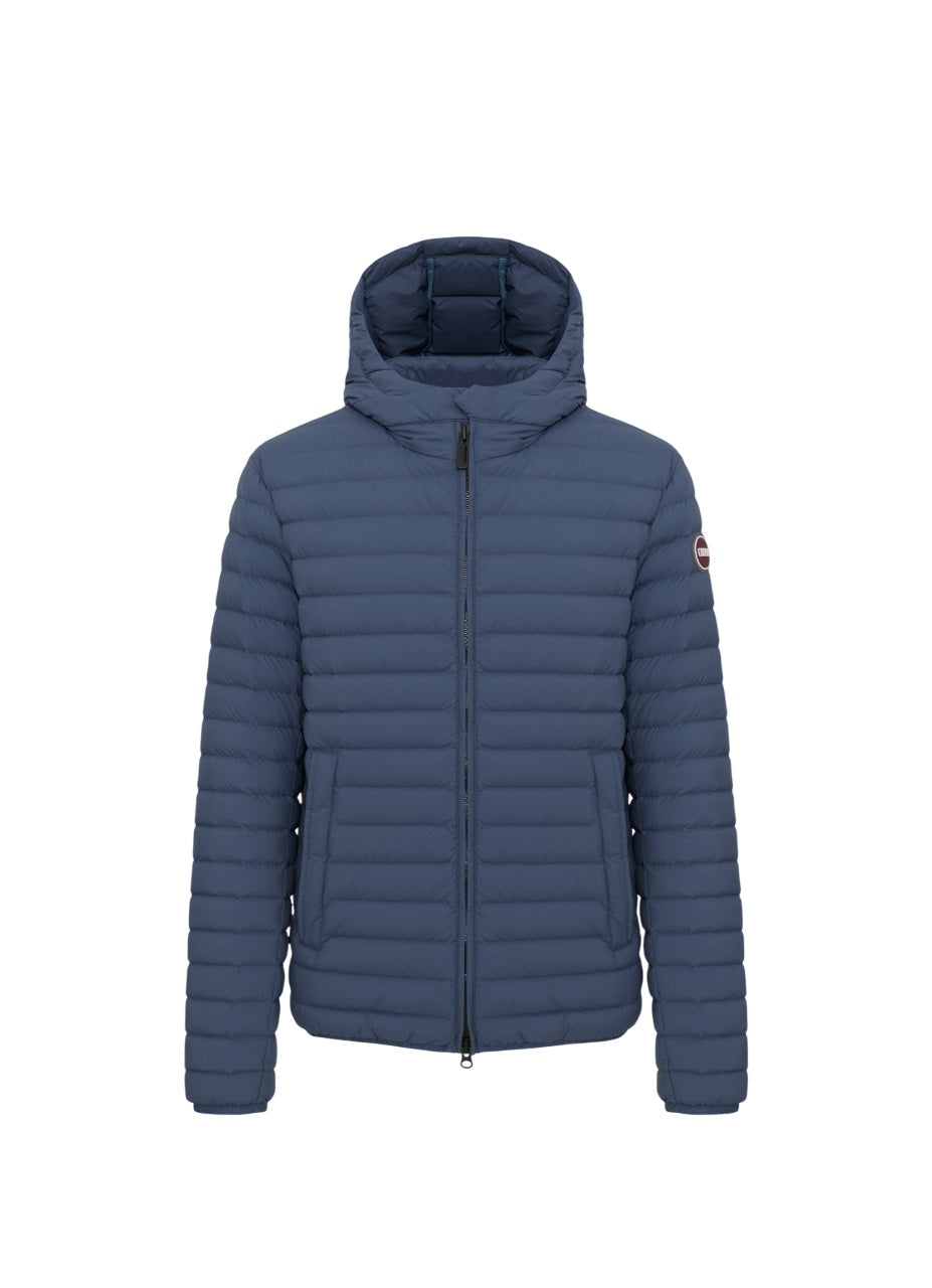 COLMAR Men's Lightweight Down Jacket with Fixed Hood