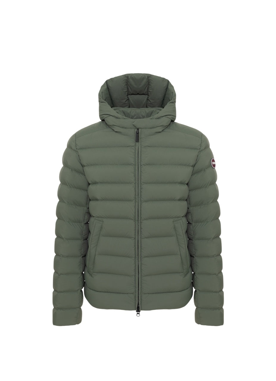 COLMAR Men's Down Jacket with Snap-Button Collar