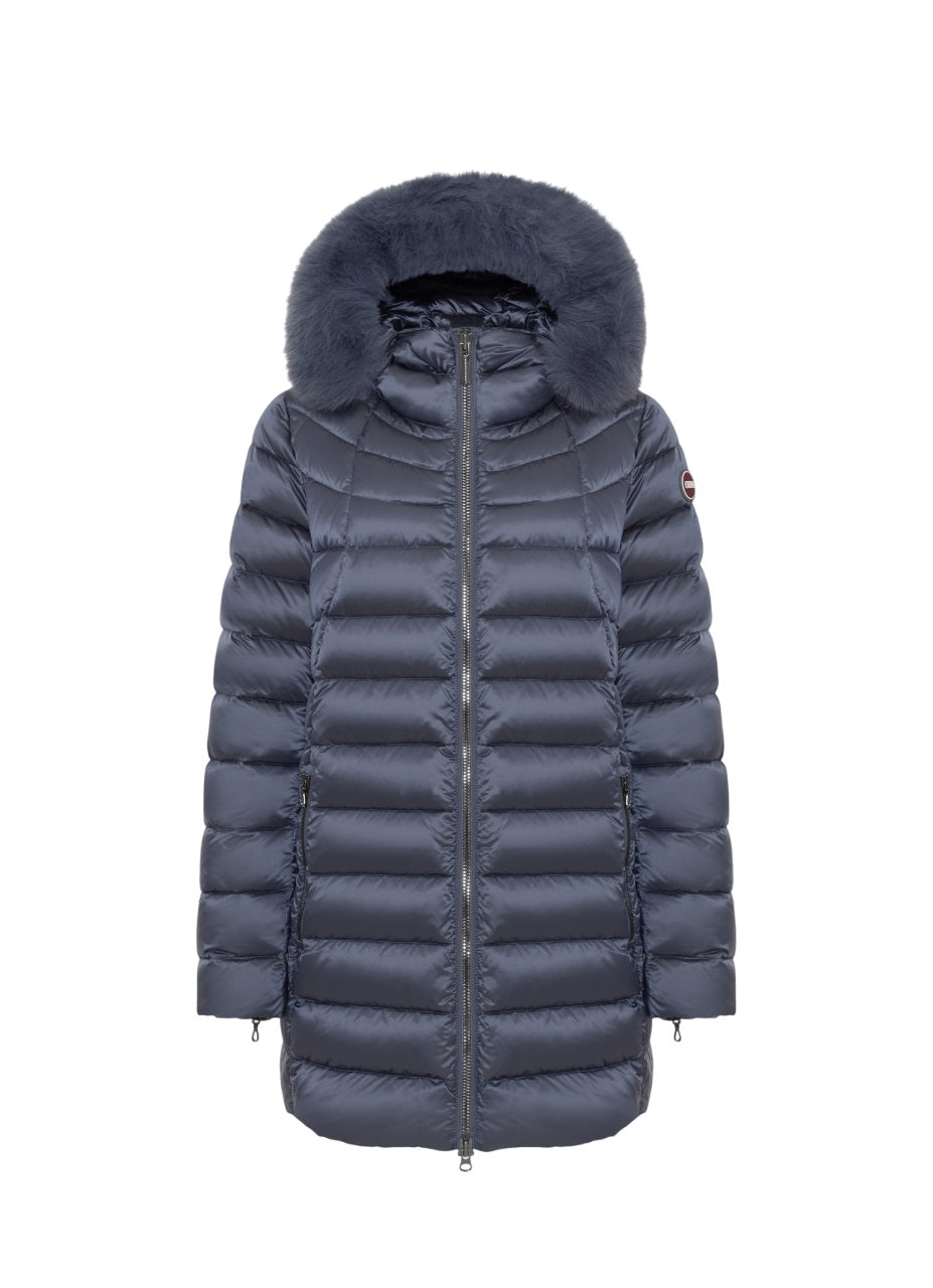 COLMAR Women's Padded Jacket with Faux Fur Hood