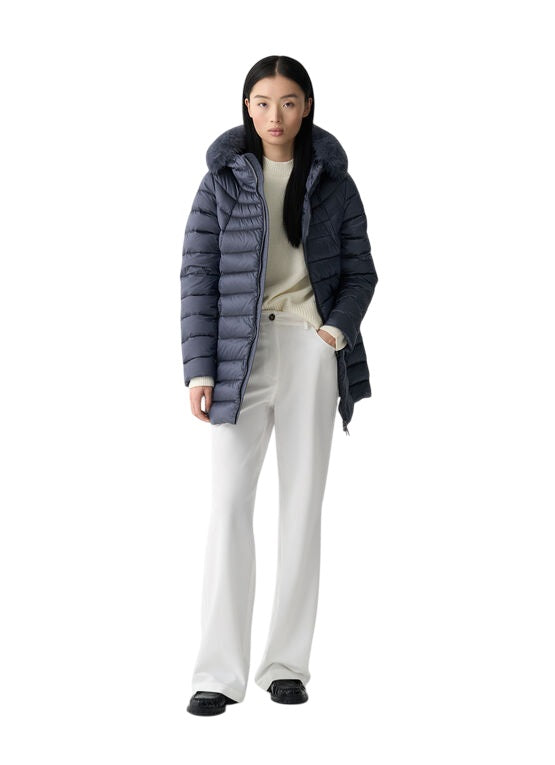 COLMAR Women's Padded Jacket with Faux Fur Hood