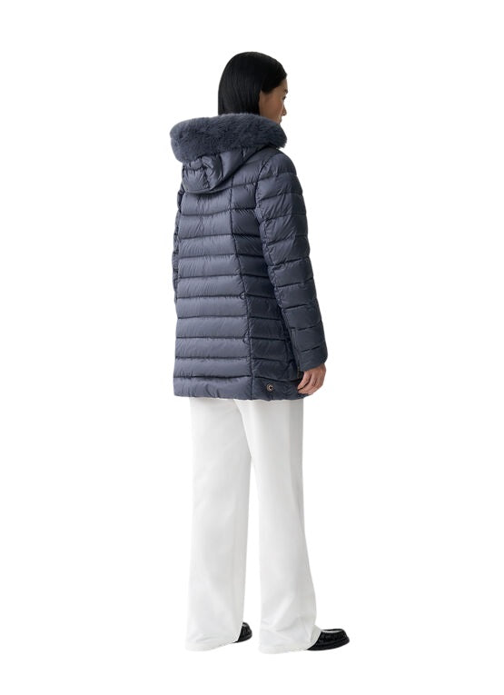 COLMAR Women's Padded Jacket with Faux Fur Hood