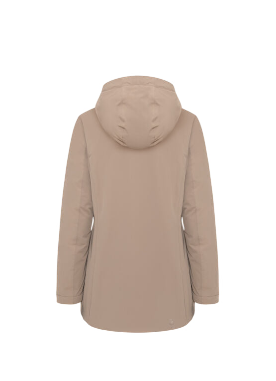 COLMAR Women's Down Jacket with Fixed Hood - Size 42