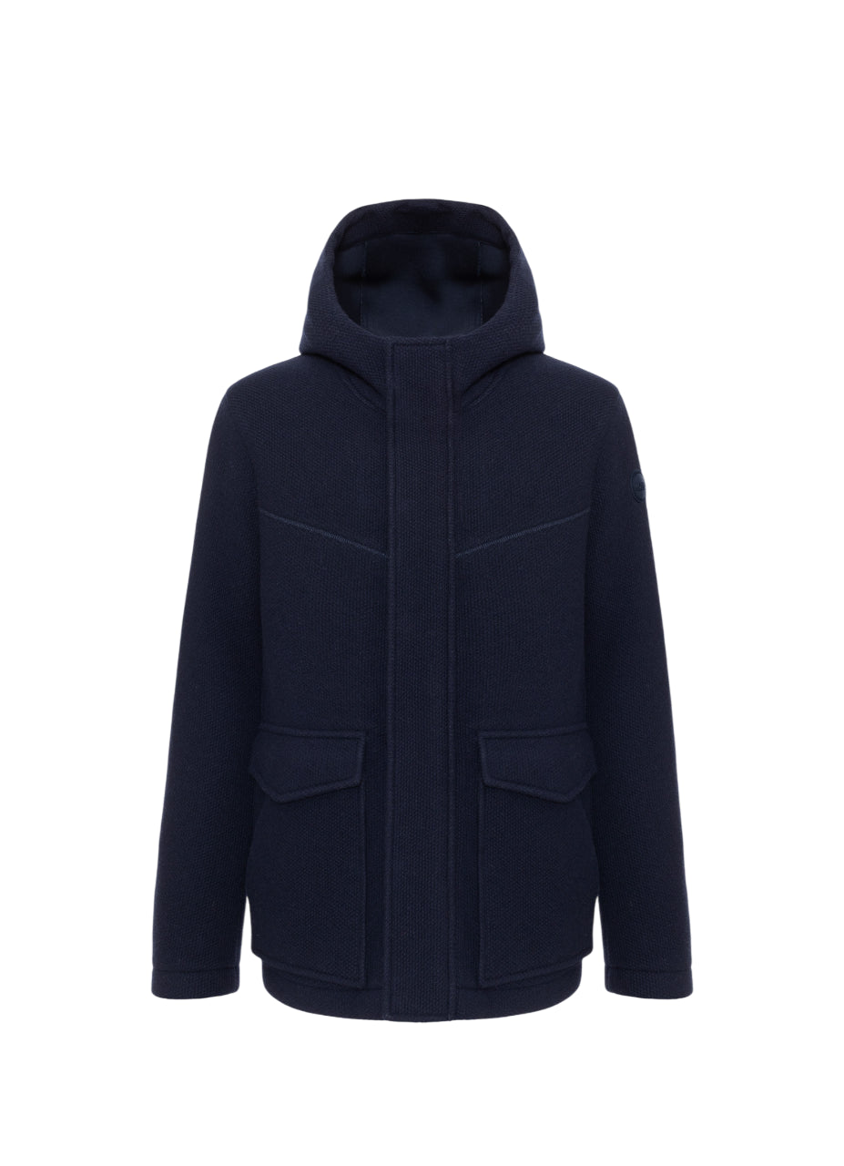 COLMAR Stylish Wool Blend Jacket with Fixed Hood - Size 50