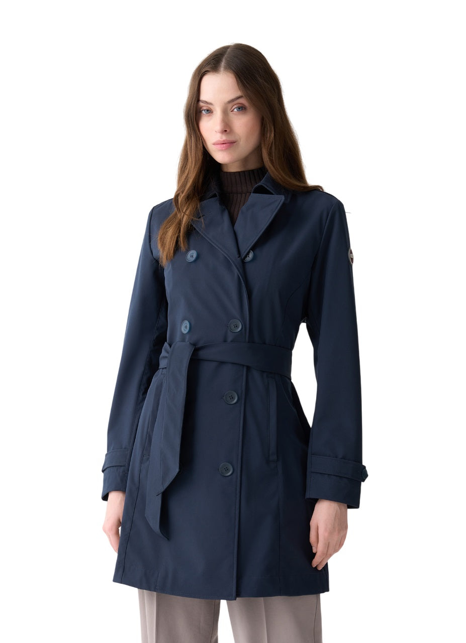 COLMAR Double-Breasted Women's Jacket with Waist Belt