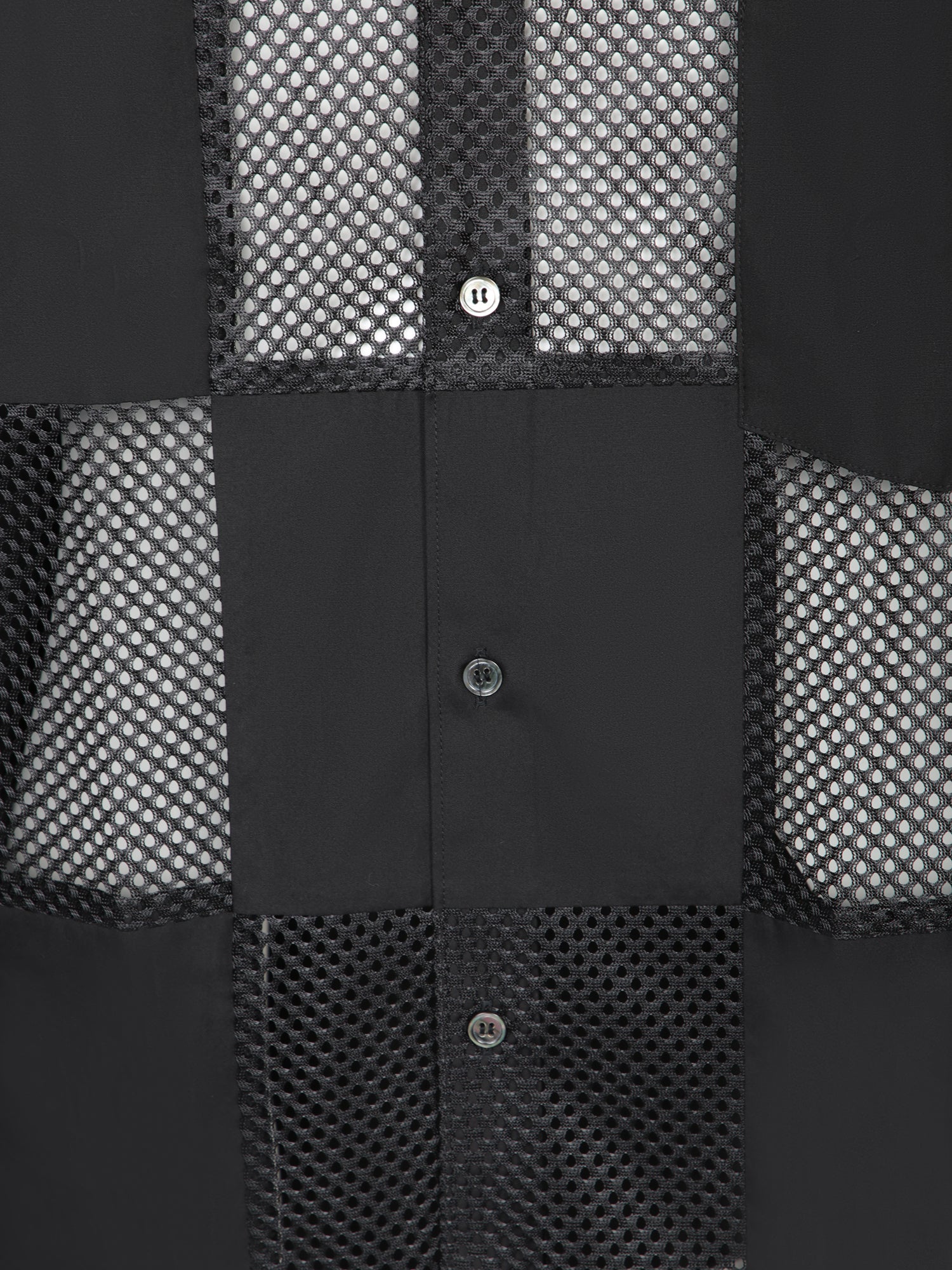 COMMES DE GARCONS HP Long Sleeve Transparent Blend Shirt