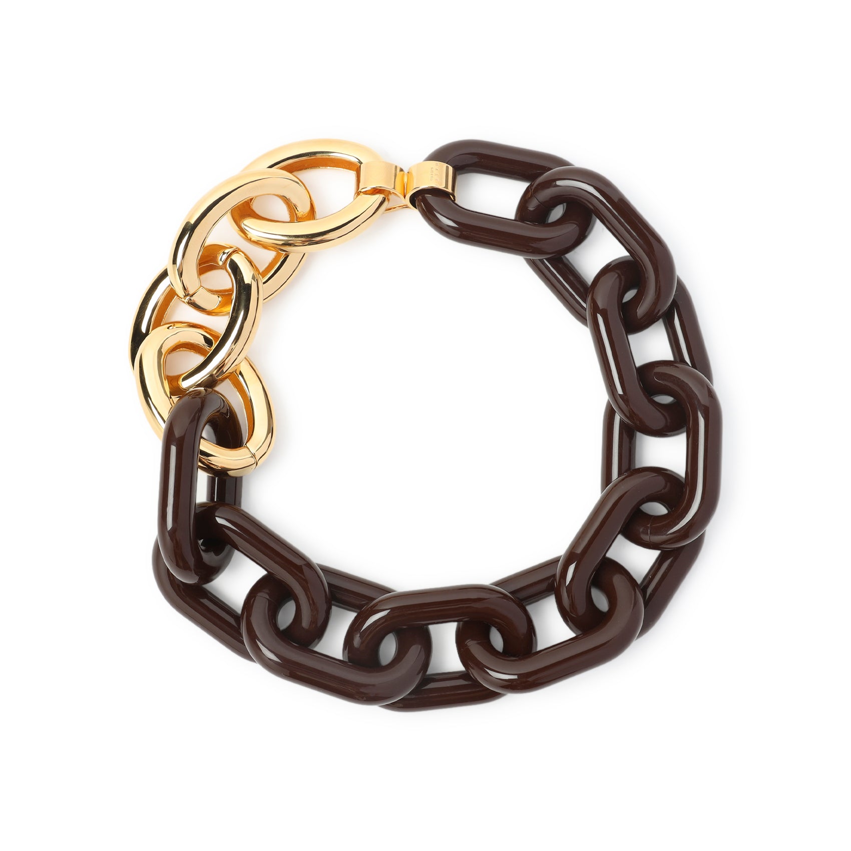 MARNI Chic Metallic Resin Necklace