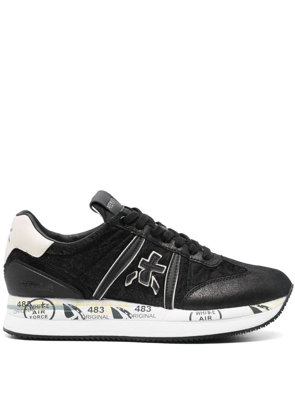 PREMIATA Faux Leather Chunky Sneakers for Women