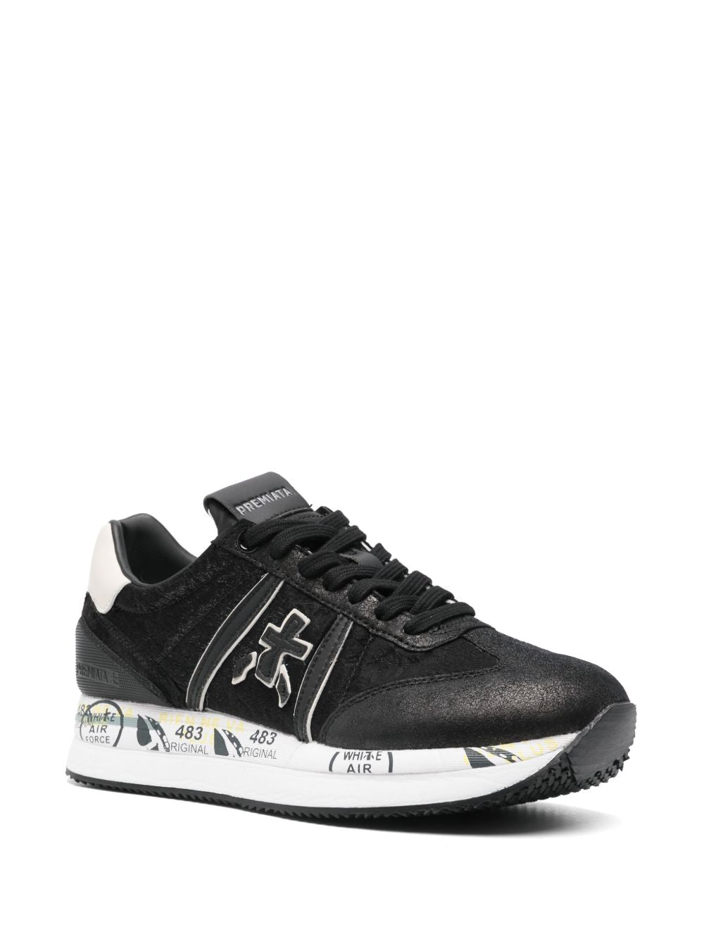 PREMIATA Faux Leather Chunky Sneakers for Women