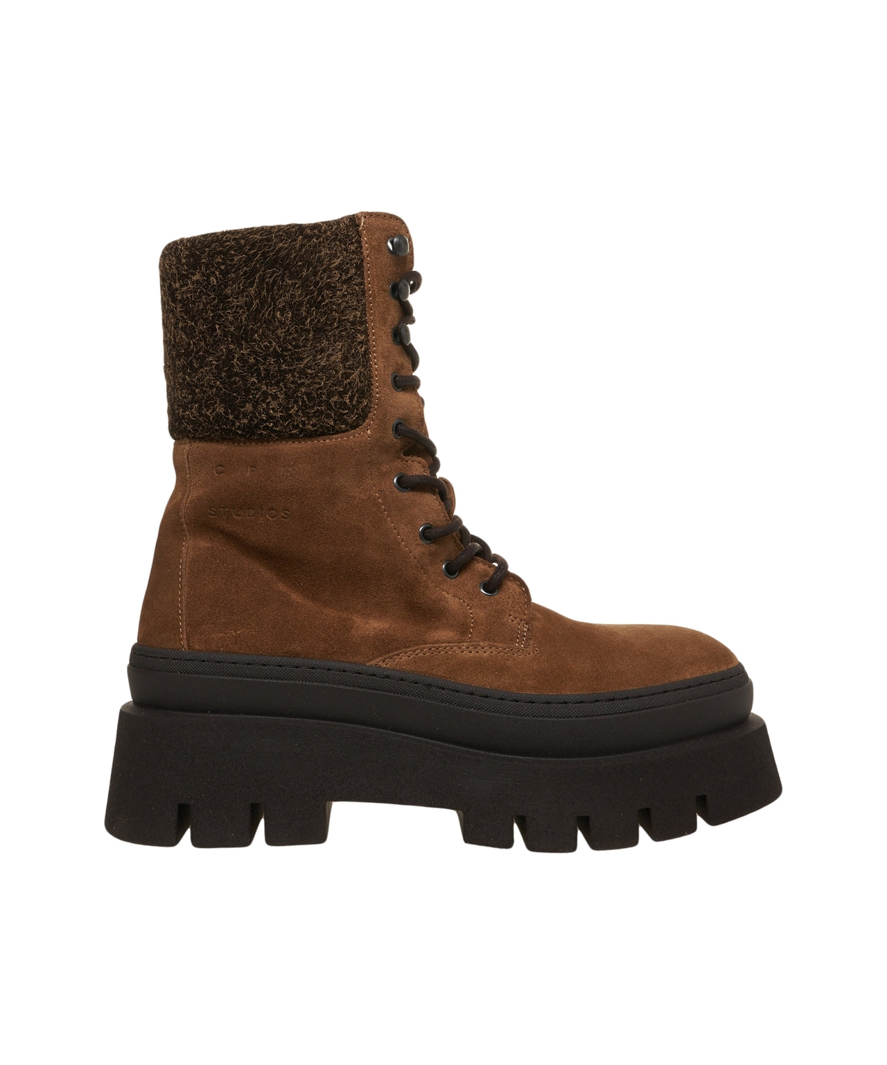 COPENAGHEN Classic Lace-Up Ankle Boots with Platform Sole