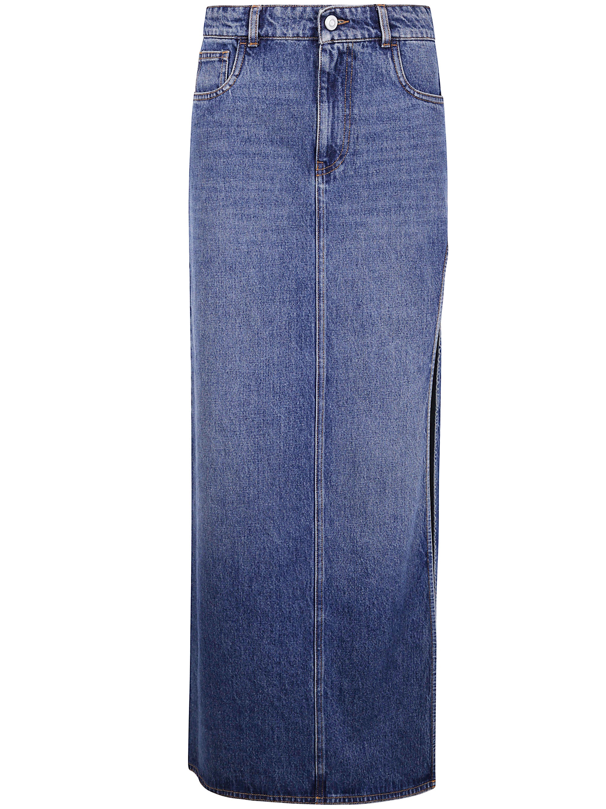 COPERNI Garter Belt Denim Mini Skirt