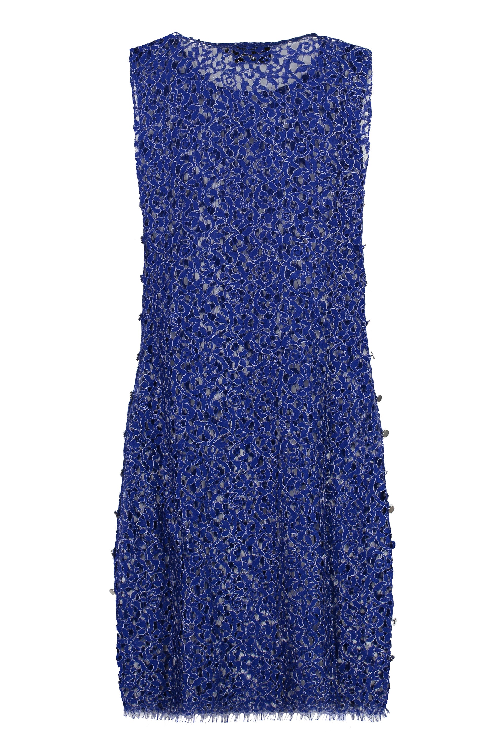 COPERNI Floral Lace Mini Dress with Lurex Details