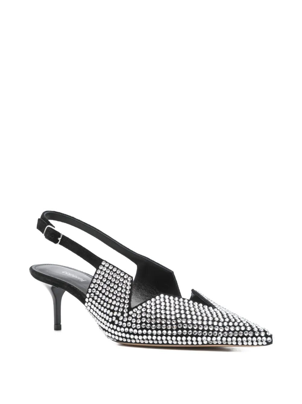 COPERNI Crystal Embellished Star Cut Out Mini Low Stiletto